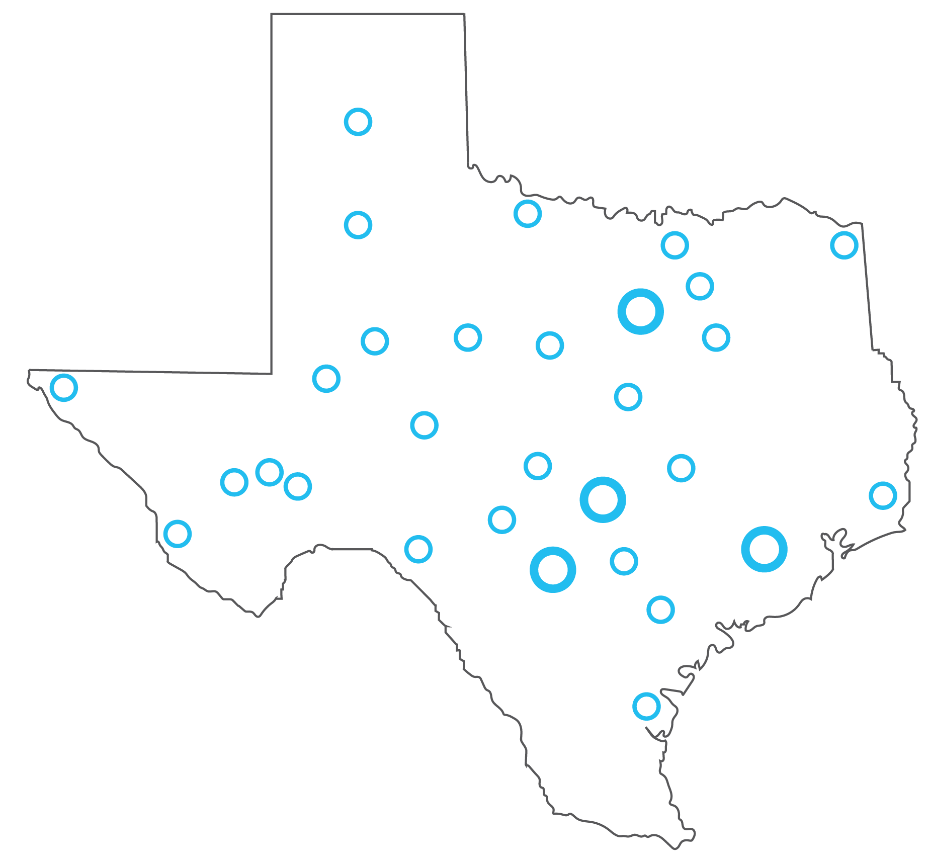 Texas Standard MAP_as of 060420_TX and circles